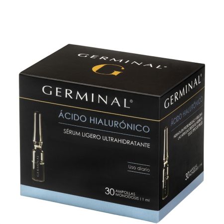 Germinal Ácido Hialurónico Sérum Ligero Ultrahidratante Tratamiento facial de 30 días hidrata en profundidad rellenando arrugas desde el interior 30 uds