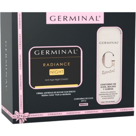 Germinal Radiance Night Anti-Age Night Cream + Contorno Gratis Pack regalo antiedad efecto buena cara aporta firmeza y elasticidad 50 ml