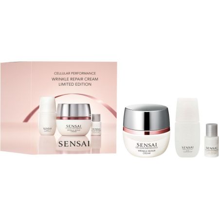 Sensai Cellular Performance Wrinkle Repair Cream Estuche Crema lujosa y rica antiarrugas hidrata rellenando desde el interior líneas de expresión para piel más joven 40 ml
