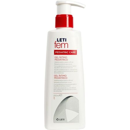Leti Fem Pediatric Care Gel Íntimo Pediátrico Gel de higiene íntima extrasuave con activos hidratantes y emolientes hasta los 12 años 250 ml