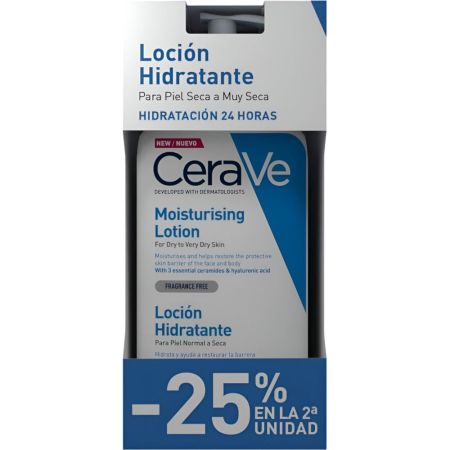 Cerave Moisturising Cream Duplo Bálsamo hidratante reparador rostro y cuerpo 2x473 ml