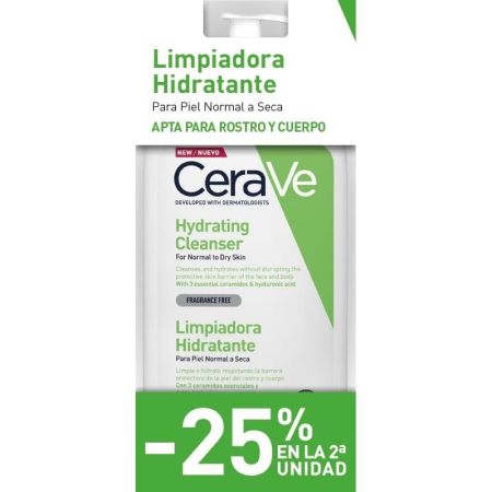 Cerave Hydrating Cleanser Limpiadora Hidratante Formato Especial Crema limpiadora hidratante limpia e hidrata 473 ml