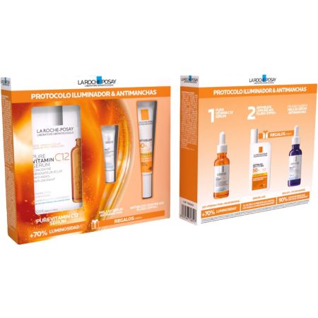 La Roche Posay Vitamin C12 Pure Sérum Concentré Rénovateur Éclat Estuche Sérum antiarrugas restaura la firmeza e ilumina al instante para piel rejuvenecida y radiante 30 ml