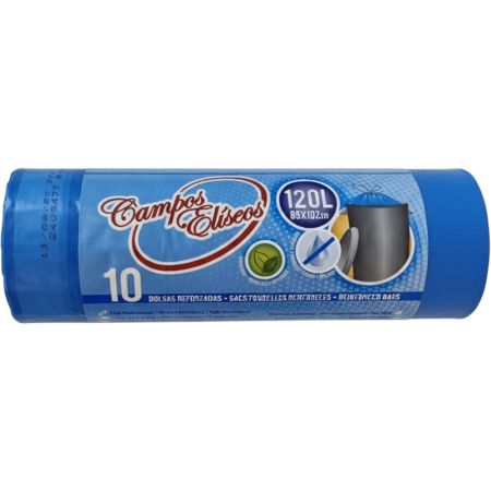 Campos Eliseos Bolsas De Basura Cubos De Jardinería Autocierre 100 Litros Bolsas de basura de 3 capas con autocierre y sistema antigoteo 85x102 cm 10 uds