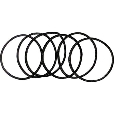 Inca Elásticos Finos Negros Pack Goma fina para decorar tu cabello y adaptarlo a tu estilo 12 uds