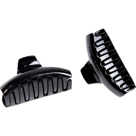 Inca Pinza De Concha Francesa Negra Grande Pinza para el cabello gran sujeción 1 ud