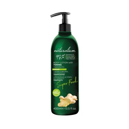 Naturalium Super Food Toning Ginger Loción Corporal Loción corporal tonificante con extractos naturales de jengibre 400 ml