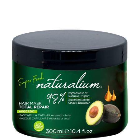 Naturalium Super Food Total Repair Avocado Mascarilla Capilar Mascarilla capilar reparadora con extracto de aguacate 300 ml