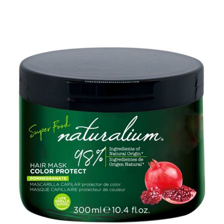 Naturalium Super Food Color Protect Pommegranate Mascarilla Capilar Mascarilla capilar protectora del color con extracto de granada 300 ml