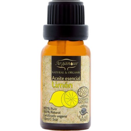 Arganour Aceite Esencial Limón Aceite esencial de limón 100% natural 15 ml