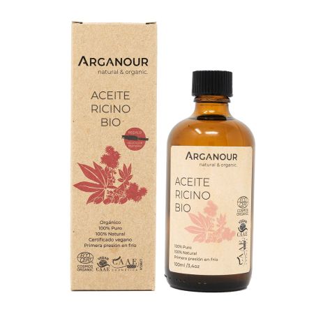 Arganour Aceite Ricino Bio Aceite esencial de ricino 100% natural 100 ml