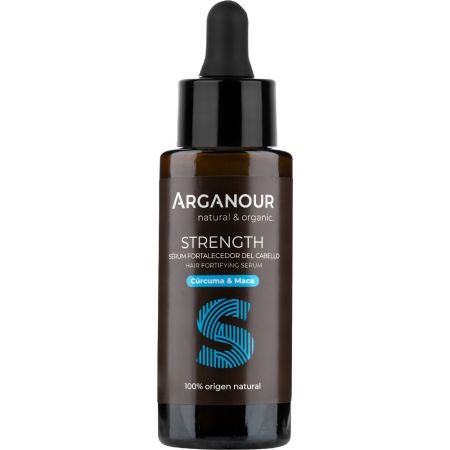 Arganour Strength Sérum Reparador Del Cabello Sérum reparador aumenta su densidad y frena su caída estimula la regeneración microcirculación y ciclo capilar 50 ml