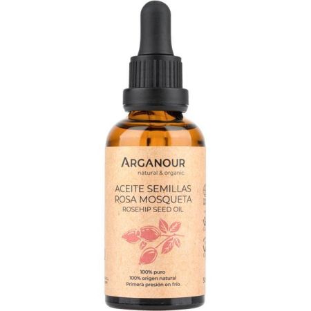 Arganour Aceite Semillas Rosa Mosqueta Aceite esencial de rosa mosqueta 100% natural 50 ml