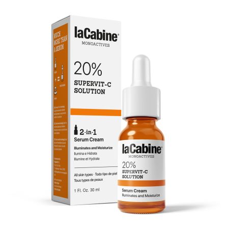 Lacabine Monoactives 20% Supervit-C Solution 2-In-1 Serum Cream Sérum y crema hidratante para una piel más iluminada y revitalizada 30 ml