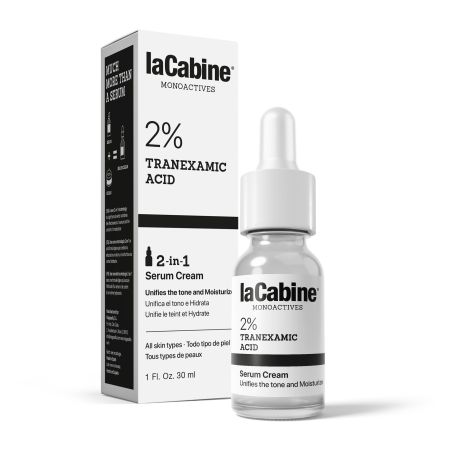 Lacabine Monoactives 2% Tranexamic Acid 2-In-1 Serum Cream Sérum y crema hidratante unifica el tono y reduce las manchas oscuras 30 ml