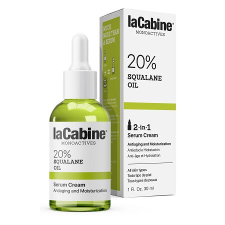 Lacabine Monoactives 20% Squalane Oil 2-In-1 Serum Cream Sérum crema hidratante y nutritivo efecto antiedad piel joven tersa y espléndida 30 ml