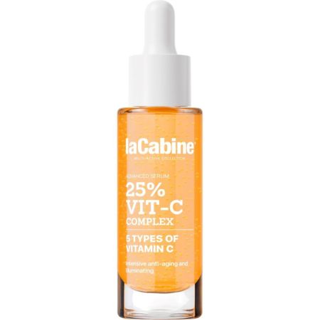 Lacabine 25% Vit-C Complex Advanced Serum Sérum de última generación rellena arrugas iluminando e hidratando con pesos moleculares y vita