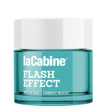 Lacabine Flash Effect Red Algae+Energy Boost Facial Gel Crema facial de textura gel ofrece tensor inmediato y minimiza los signos de fatiga 50 ml