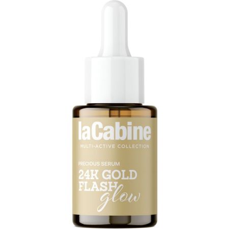 Lacabine 24k Gold Flash Glow Precious Serum Sérum concentrado con oro ofrece doble efecto lifting para piel sublime tersa y resplandeciente 10 ml