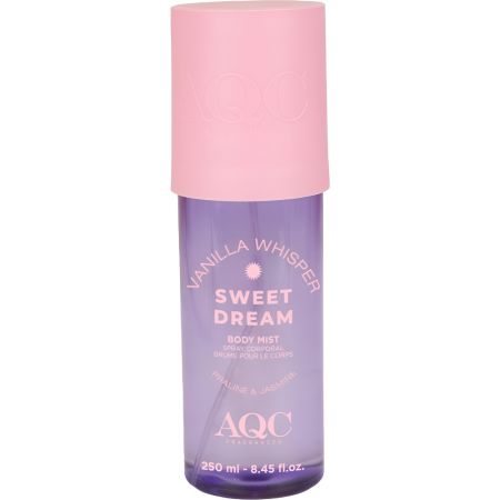 Aqc Fragances Sweet Dream Vanilla Whisper Body Mist Body mist ofrece una fragancia adictiva y envolvente que se siente cálida elegante y misteriosa 250 ml
