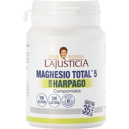 Ana Maria La Justicia Magnesio Total 5 Con Harpago Complemento Alimenticio Complemento alimenticio contribuye a disminuir el cansancio y la fatiga 70 uds