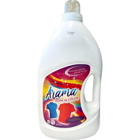 Arama Detergente Ropa De Color Detergente líquido elimina manchas y protege el color 40 lavados 3000 ml