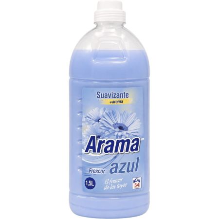 Arama Frescor Azul Suavizante+Aroma Suavizante concentrado para una intensa frescura y suavidad 54 lavados 1500 ml