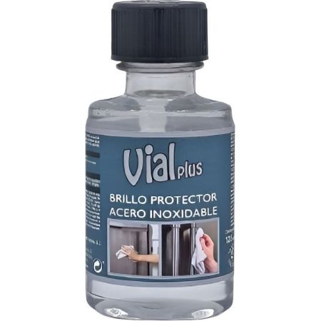 Vialplus Brillo Protector Acero Inoxidable Abrillantador de acero inoxidable rápido y cómodo de utilizar 125 ml