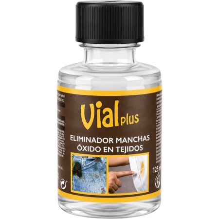Vialplus Eliminador Manchas Óxido En Tejidos Quitamanchas de óxido para ropa y tejidos no daña 125 ml
