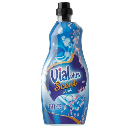Vialplus Suavizante Scent Azul Suavizante concentrado olor fresco y agradable en la ropa 60 lavados 1500 ml