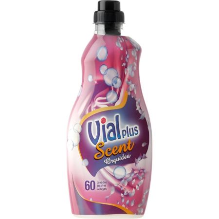 Vialplus Suavizante Scent Orquidea Suavizante concentrado para un olor fresco y agradable en la ropa 60 lavados 1500 ml