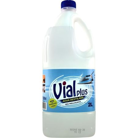 Vialplus Agua Destilada Agua destilada ideal para la plancha 2000 ml