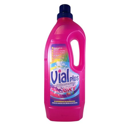 Vialplus Quitamanchas Oxy Color Quitamanchas eficaz contra las manchas sin dañar los tejidos en un solo lavado 2000 ml