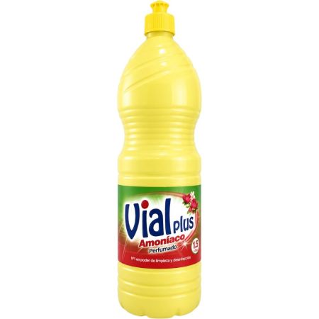 Vialplus Amoníaco Perfumado Amoníaco perfumado desinfectante quitamanchas y desengrasante 1500 ml