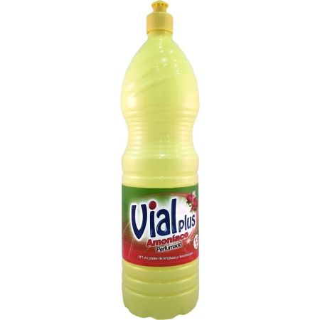 Vialplus Amoníaco Perfumado Amoníaco perfumado desinfectante quitamanchas y desengrasante 1500 ml