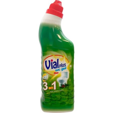 Vialplus Wc Gel 3 En 1 Limpiador de baño perfumado con aroma a pino 1000 ml