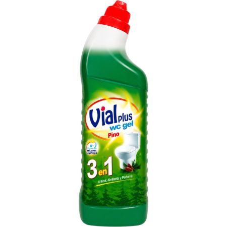 Vialplus Wc Gel 3 En 1 Limpiador de baño perfumado con aroma a pino 1000 ml