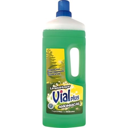 Vialplus Amoniacal Limpiahogar Limpiador del hogar para una limpieza total con aroma a pino 1500 ml