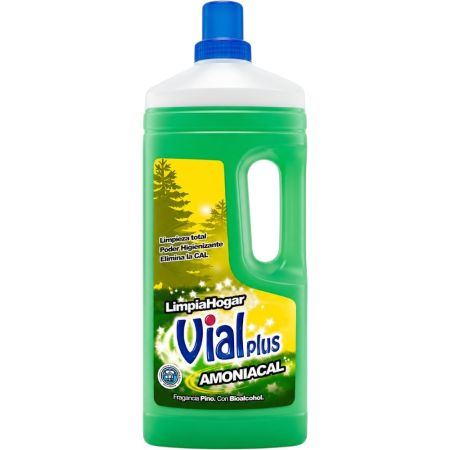 Vialplus Amoniacal Limpiahogar Limpiador del hogar para una limpieza total con aroma a pino 1500 ml