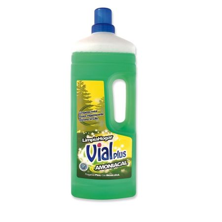 Vialplus Amoniacal Limpiahogar Limpiador del hogar para una limpieza total con aroma a pino 1500 ml