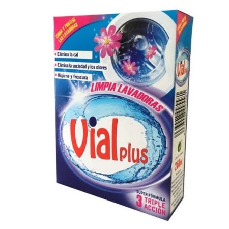 Vialplus Limpia Lavadoras Limpiador lavadoras protege elimina la suciedad y el mal olor limpia 250 ml