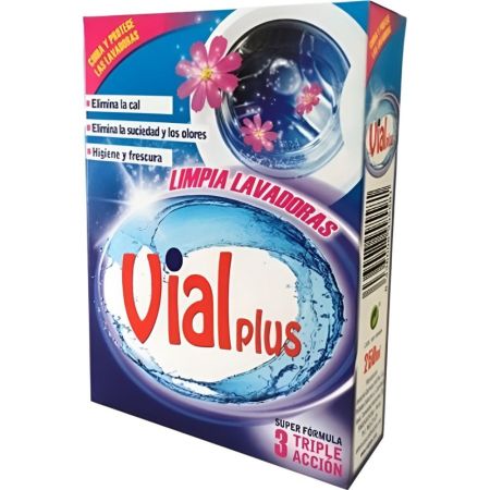Vialplus Limpia Lavadoras Limpiador para lavadoras protege elimina la suciedad y el mal olor limpia 250 ml