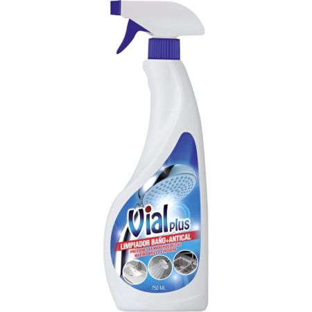 Vialplus Limpiador Baño+Antical Limpiador de baño desinfectante antical acaba con gérmenes y bacterias 750 ml