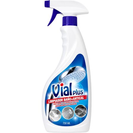Vialplus Limpiador Baño+Antical Limpiador de baño desinfectante antical acaba con gérmenes y bacterias 750 ml