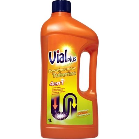 Vialplus Desatascador Tuberías Profesional 4 En 1 Desatascador elimina atascos y malos olores producidos por materiales orgánicos