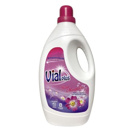 Vialplus Rosa Mosqueta Detergente Líquido Detergente líquido eficaz contra las manchas +42 lavados 3000 ml