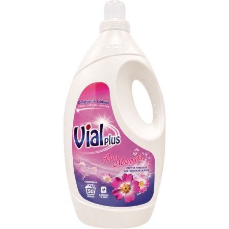 Vialplus Rosa Mosqueta Detergente Líquido Detergente líquido eficaz contra las manchas 50 lavados 3000 ml
