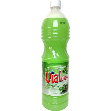 Vialplus Fregasuelos Perfumado Pino Fregasuelos perfumado limpia intensamente efecto brillante y duradero 1500 ml
