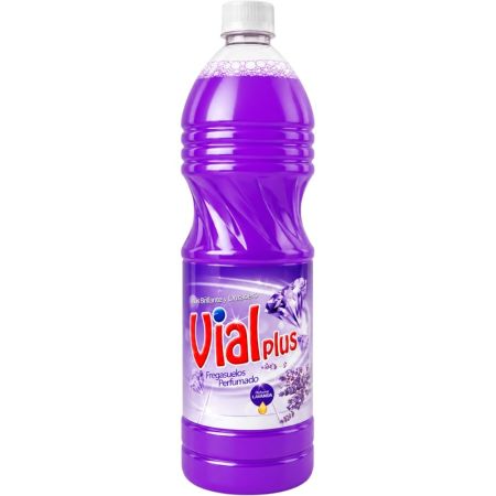 Vialplus Fregasuelos Perfumado Lavanda Fregasuelos perfumado limpia intensamente efecto brillante y duradero 1500 ml