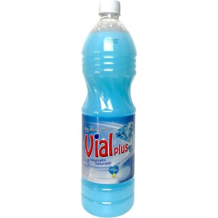 Vialplus Fregasuelos Perfumado Marino Fregasuelos perfumado limpia intensamente efecto brillante y duradero 1500 ml